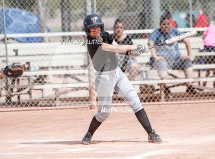 Thumbnail 2 in San Pasqual Valley vs Tonopah Valley (Chandler Prep Softball Classic) photogallery.