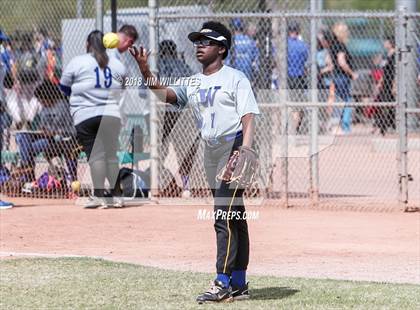 Thumbnail 3 in San Pasqual Valley vs Tonopah Valley (Chandler Prep Softball Classic) photogallery.