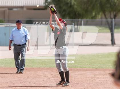 Thumbnail 2 in San Pasqual Valley vs Tonopah Valley (Chandler Prep Softball Classic) photogallery.