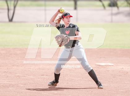 Thumbnail 2 in San Pasqual Valley vs Tonopah Valley (Chandler Prep Softball Classic) photogallery.