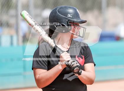 Thumbnail 3 in San Pasqual Valley vs Tonopah Valley (Chandler Prep Softball Classic) photogallery.