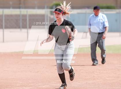 Thumbnail 1 in San Pasqual Valley vs Tonopah Valley (Chandler Prep Softball Classic) photogallery.