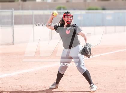 Thumbnail 1 in San Pasqual Valley vs Tonopah Valley (Chandler Prep Softball Classic) photogallery.