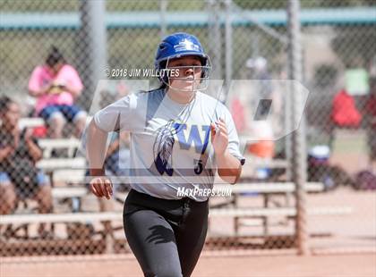 Thumbnail 1 in San Pasqual Valley vs Tonopah Valley (Chandler Prep Softball Classic) photogallery.