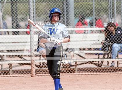 Thumbnail 3 in San Pasqual Valley vs Tonopah Valley (Chandler Prep Softball Classic) photogallery.