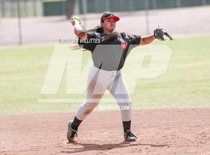Thumbnail 1 in San Pasqual Valley vs Tonopah Valley (Chandler Prep Softball Classic) photogallery.
