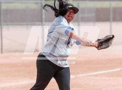 Thumbnail 2 in San Pasqual Valley vs Tonopah Valley (Chandler Prep Softball Classic) photogallery.