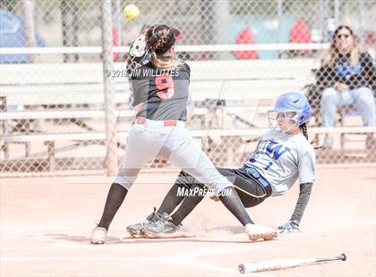 Thumbnail 2 in San Pasqual Valley vs Tonopah Valley (Chandler Prep Softball Classic) photogallery.