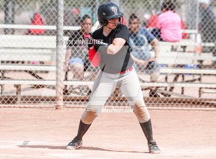 Thumbnail 2 in San Pasqual Valley vs Tonopah Valley (Chandler Prep Softball Classic) photogallery.