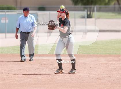 Thumbnail 3 in San Pasqual Valley vs Tonopah Valley (Chandler Prep Softball Classic) photogallery.