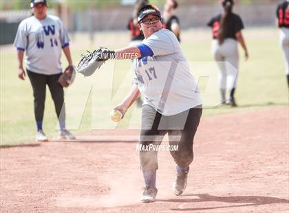 Thumbnail 1 in San Pasqual Valley vs Tonopah Valley (Chandler Prep Softball Classic) photogallery.