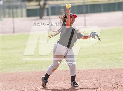 Thumbnail 2 in San Pasqual Valley vs Tonopah Valley (Chandler Prep Softball Classic) photogallery.