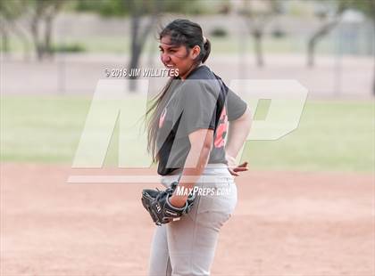 Thumbnail 2 in San Pasqual Valley vs Tonopah Valley (Chandler Prep Softball Classic) photogallery.