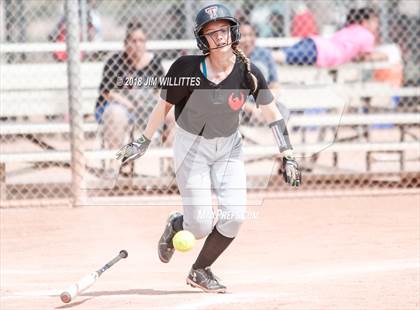 Thumbnail 3 in San Pasqual Valley vs Tonopah Valley (Chandler Prep Softball Classic) photogallery.