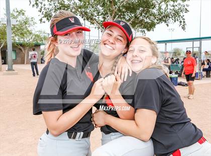 Thumbnail 2 in San Pasqual Valley vs Tonopah Valley (Chandler Prep Softball Classic) photogallery.