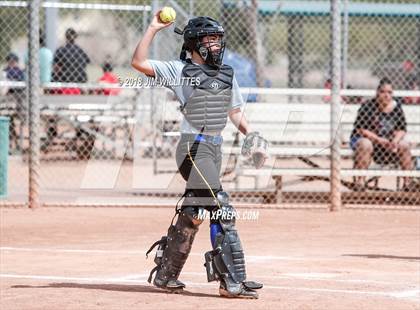Thumbnail 3 in San Pasqual Valley vs Tonopah Valley (Chandler Prep Softball Classic) photogallery.