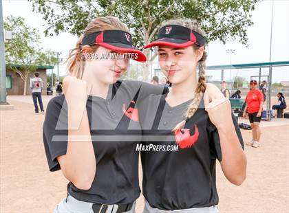 Thumbnail 1 in San Pasqual Valley vs Tonopah Valley (Chandler Prep Softball Classic) photogallery.