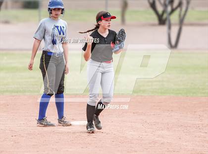 Thumbnail 1 in San Pasqual Valley vs Tonopah Valley (Chandler Prep Softball Classic) photogallery.