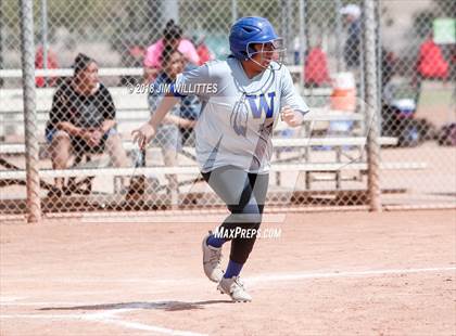 Thumbnail 2 in San Pasqual Valley vs Tonopah Valley (Chandler Prep Softball Classic) photogallery.