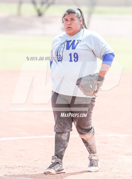Thumbnail 1 in San Pasqual Valley vs Tonopah Valley (Chandler Prep Softball Classic) photogallery.