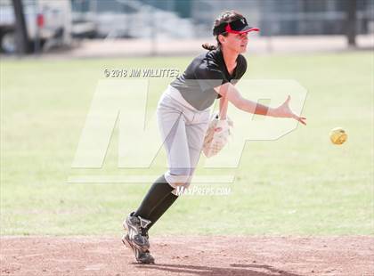 Thumbnail 2 in San Pasqual Valley vs Tonopah Valley (Chandler Prep Softball Classic) photogallery.