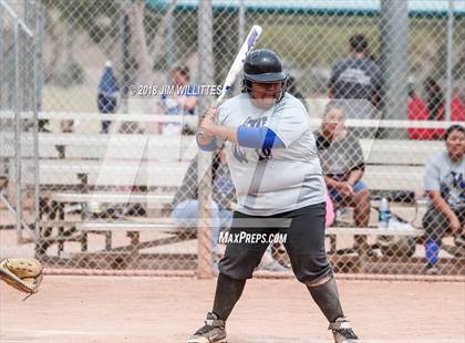 Thumbnail 2 in San Pasqual Valley vs Tonopah Valley (Chandler Prep Softball Classic) photogallery.