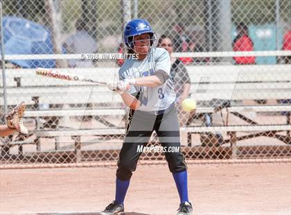 Thumbnail 2 in San Pasqual Valley vs Tonopah Valley (Chandler Prep Softball Classic) photogallery.