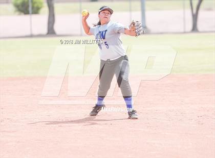 Thumbnail 2 in San Pasqual Valley vs Tonopah Valley (Chandler Prep Softball Classic) photogallery.