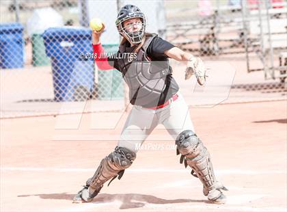 Thumbnail 2 in San Pasqual Valley vs Tonopah Valley (Chandler Prep Softball Classic) photogallery.