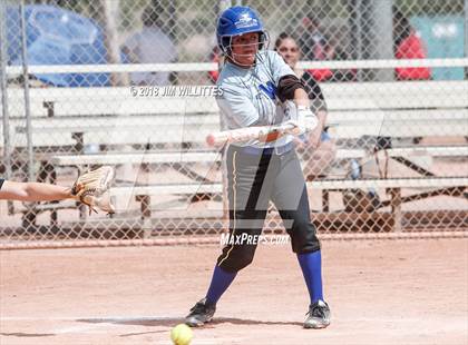 Thumbnail 3 in San Pasqual Valley vs Tonopah Valley (Chandler Prep Softball Classic) photogallery.