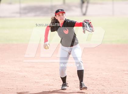 Thumbnail 2 in San Pasqual Valley vs Tonopah Valley (Chandler Prep Softball Classic) photogallery.