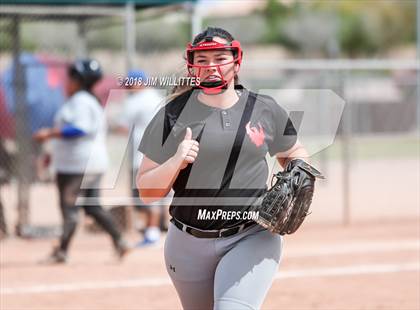 Thumbnail 3 in San Pasqual Valley vs Tonopah Valley (Chandler Prep Softball Classic) photogallery.