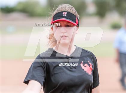 Thumbnail 1 in San Pasqual Valley vs Tonopah Valley (Chandler Prep Softball Classic) photogallery.