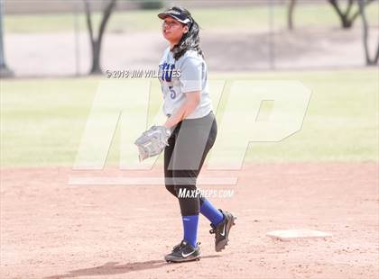 Thumbnail 3 in San Pasqual Valley vs Tonopah Valley (Chandler Prep Softball Classic) photogallery.