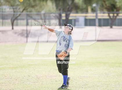 Thumbnail 2 in San Pasqual Valley vs Tonopah Valley (Chandler Prep Softball Classic) photogallery.