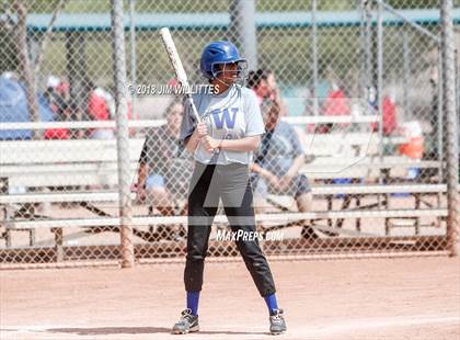 Thumbnail 2 in San Pasqual Valley vs Tonopah Valley (Chandler Prep Softball Classic) photogallery.