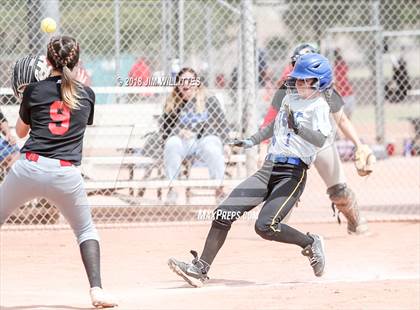 Thumbnail 1 in San Pasqual Valley vs Tonopah Valley (Chandler Prep Softball Classic) photogallery.
