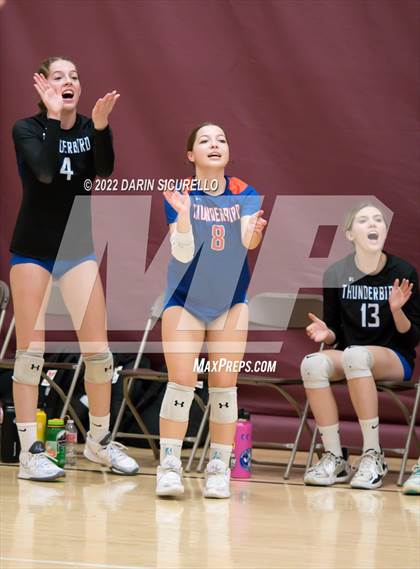 Thumbnail 1 in Thunderbird vs. Higley (Epic Tourneys Volleyball Invite) photogallery.