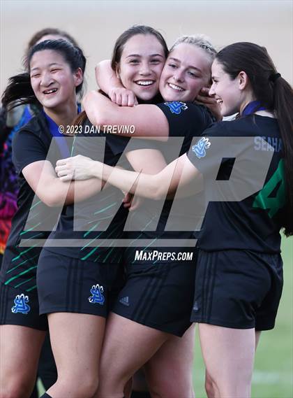 Thumbnail 1 in StoneBridge vs. Atlantic Shores Christian (Metro Conference Final) photogallery.