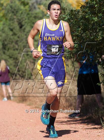 Thumbnail 1 in CHSAA 2A Region 2 Cross Country Finals photogallery.