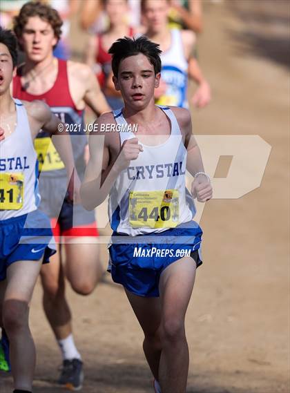 Thumbnail 1 in CIF State Cross Country Championships (Boys D5 Race) photogallery.
