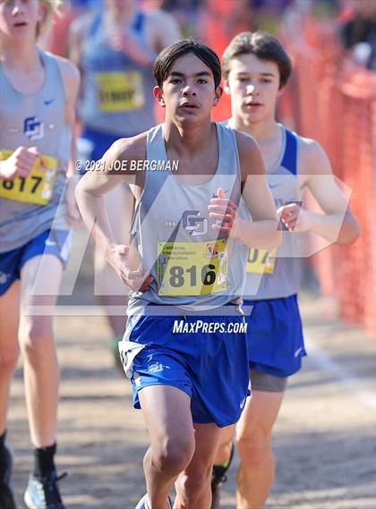 Thumbnail 2 in CIF State Cross Country Championships (Boys D5 Race) photogallery.
