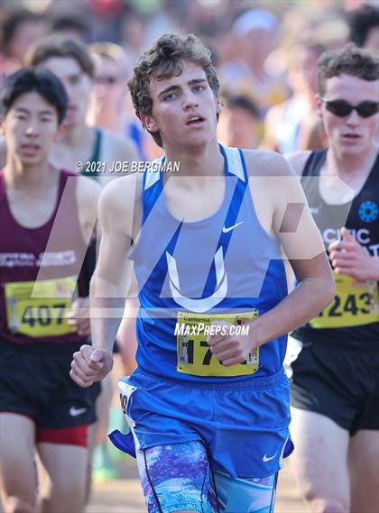 Thumbnail 1 in CIF State Cross Country Championships (Boys D5 Race) photogallery.