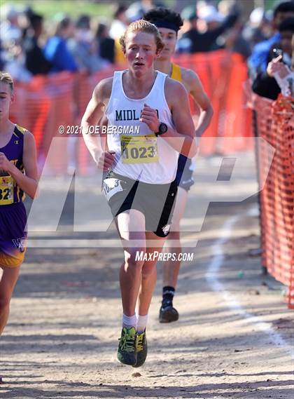 Thumbnail 1 in CIF State Cross Country Championships (Boys D5 Race) photogallery.