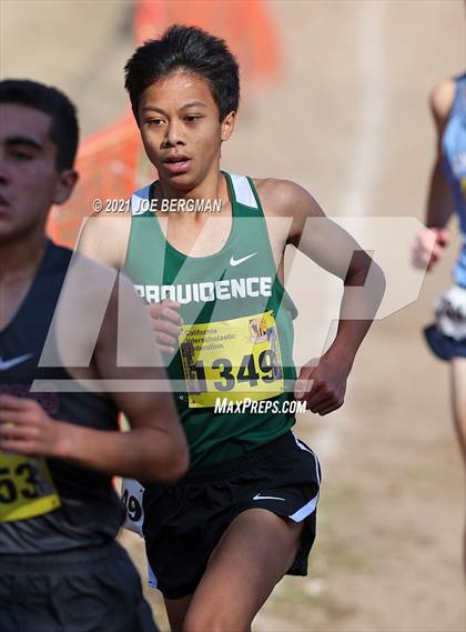 Thumbnail 1 in CIF State Cross Country Championships (Boys D5 Race) photogallery.