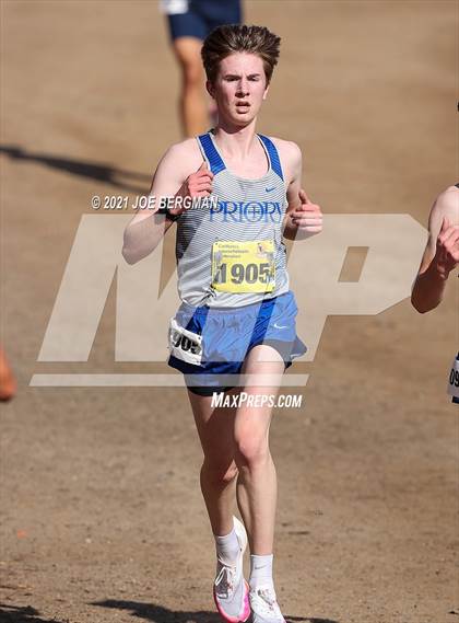 Thumbnail 1 in CIF State Cross Country Championships (Boys D5 Race) photogallery.