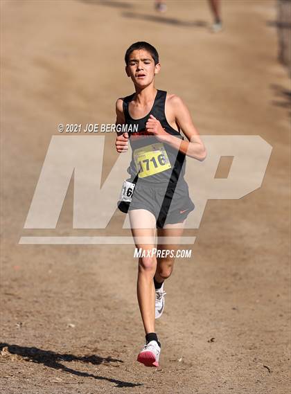 Thumbnail 1 in CIF State Cross Country Championships (Boys D5 Race) photogallery.
