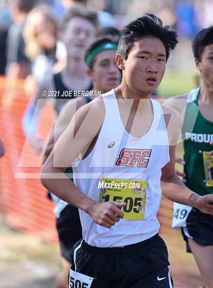 Thumbnail 1 in CIF State Cross Country Championships (Boys D5 Race) photogallery.