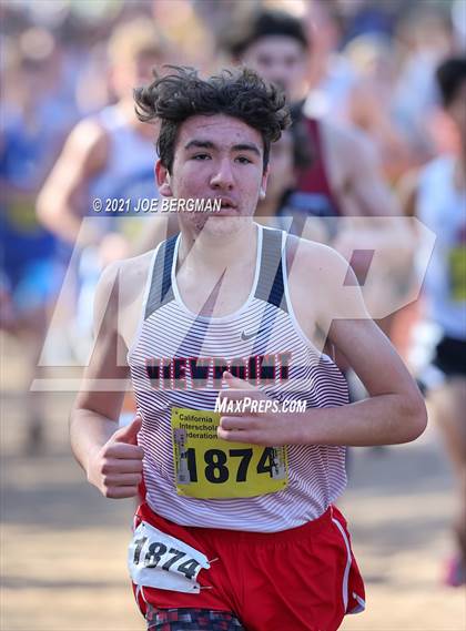 Thumbnail 1 in CIF State Cross Country Championships (Boys D5 Race) photogallery.