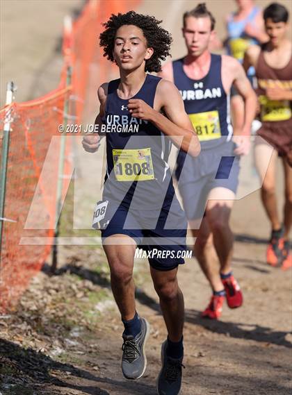 Thumbnail 1 in CIF State Cross Country Championships (Boys D5 Race) photogallery.